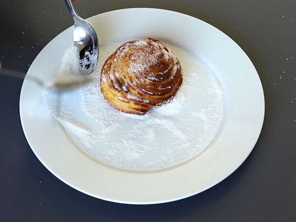 Cömert üst kaplama için kase şeklinde pişmiş churros - Hazırlık adım 6