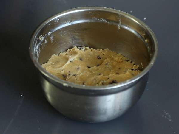 Çikolatalı ganaj ile kaplanmış kurabiye kapları, havuçlu tencere stili - Hazırlık adım 2