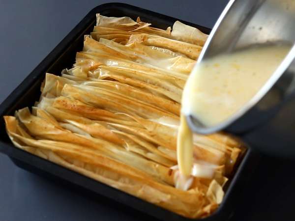 Crinkle kek, yapması kolay süper çıtır kek - Laz Borek turc facile - Hazırlık adım 5