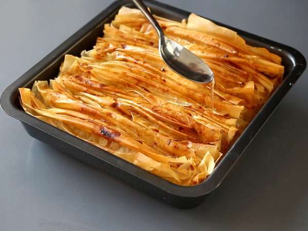 Crinkle kek, yapması kolay süper çıtır kek - Laz Borek turc facile - Hazırlık adım 7