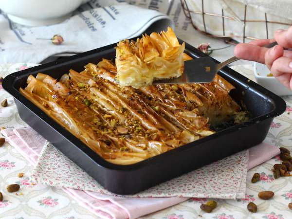 Crinkle kek, yapması kolay süper çıtır kek - Laz Borek turc facile - Hazırlık adım 9