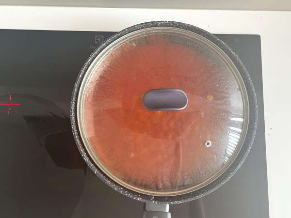 Patlıcanlı Sicilya Makarnası, kolay ve hafif versiyonu - Pasta alla Norma - Hazırlık adım 4