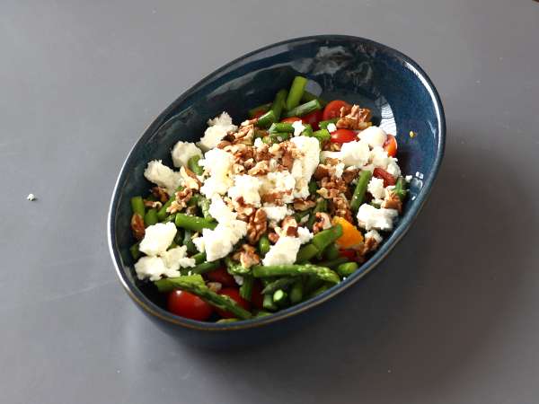 Süper gurme kuşkonmaz salatası - Hazırlık adım 7