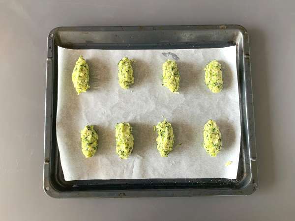 Fırında kabak köftesi - Hazırlık adım 5