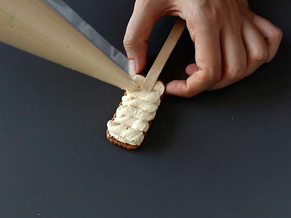 Speculoos'lu buzlu sandviçler - Hazırlık adım 4