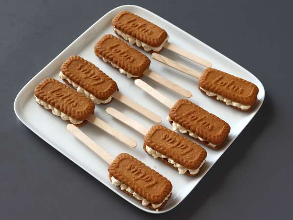 Speculoos'lu buzlu sandviçler - Hazırlık adım 6