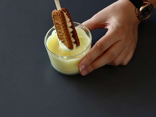 Speculoos'lu buzlu sandviçler - Hazırlık adım 7