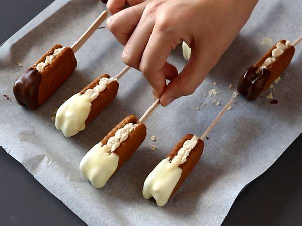 Speculoos'lu buzlu sandviçler - Hazırlık adım 8