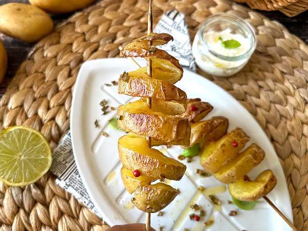 Çubukta spiral patates, makine kullanmadan kusursuz teknik - Hazırlık adım 5