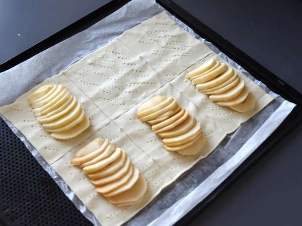 İnce elmalı tartlar - Hazırlık adım 3