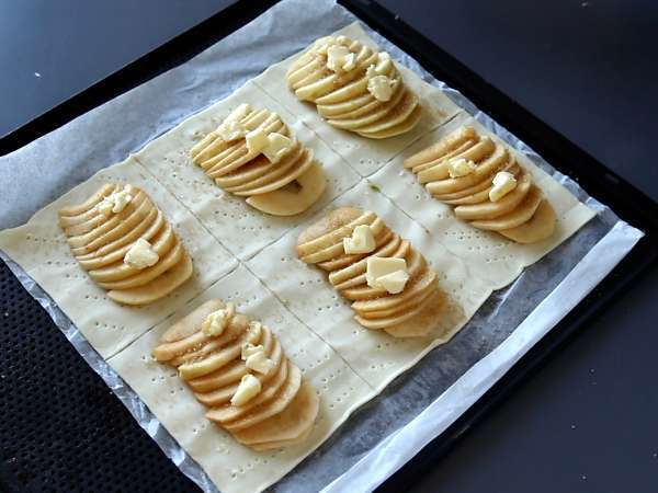 İnce elmalı tartlar - Hazırlık adım 4