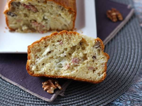 Pastırma, keçi peyniri ve cevizli kek - Hazırlık adım 7