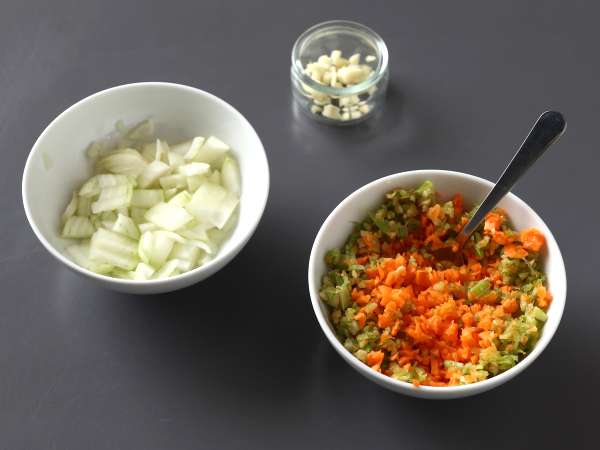 Vejetaryen lazanya (buna inanamayacaksınız!) - Hazırlık adım 1