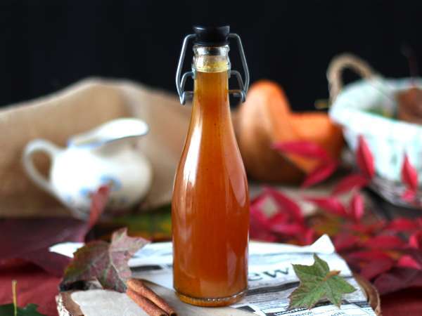 Ev yapımı balkabağı şurubu, sonbahar/kış içecekleri için mükemmel - Hazırlık adım 7