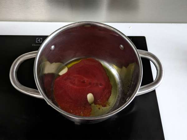 Pasta e fagioli, hızlı ve kremalı tarif - Hazırlık adım 1