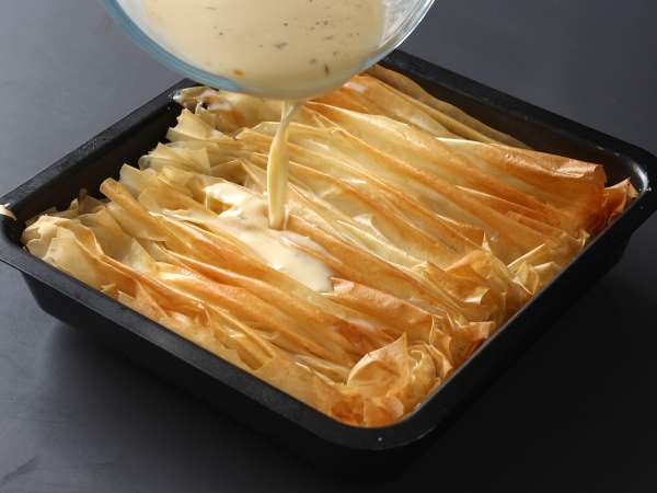 Keçi peynirli ve ballı tuzlu kırışık kek - Hazırlık adım 6