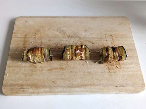 Fritözde patlıcan ruloları - Hazırlık adım 4