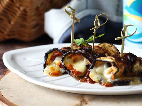 Fritözde patlıcan ruloları - Hazırlık adım 6