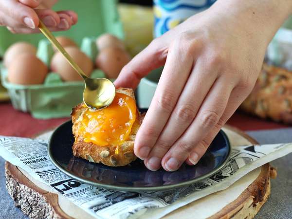 Air Fryer sürülmüş şekerlenmiş yumurta sarısı - Hazırlık adım 5