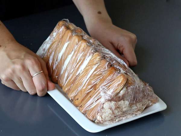 Kahve severler için kalıpsız Tiramisu şekilli kütük - Hazırlık adım 9