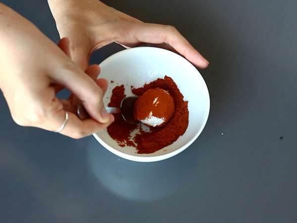 Aperatifler için peynir topları - Hazırlık adım 3