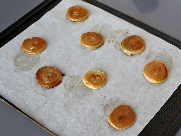 Soğan tartlets tatin - Hazırlık adım 6