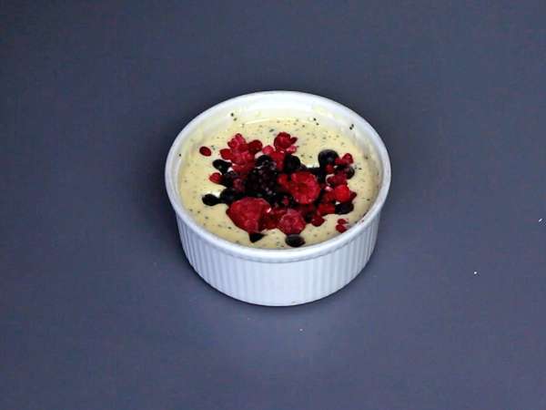 Süper basit kırmızı meyveli protein keki - Hazırlık adım 3