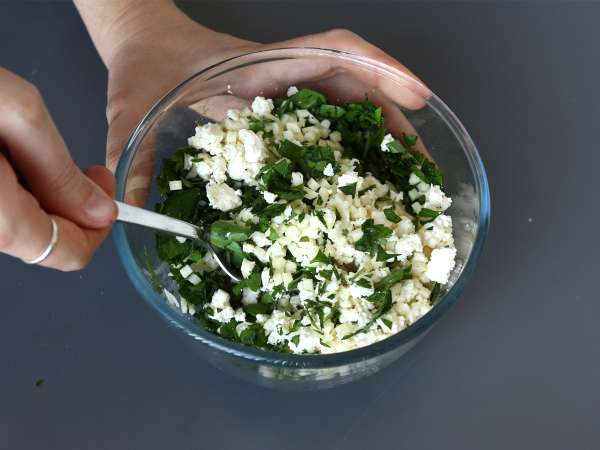 Ev yapımı Lübnan rikakatları - fritözde pişirme - Hazırlık adım 1