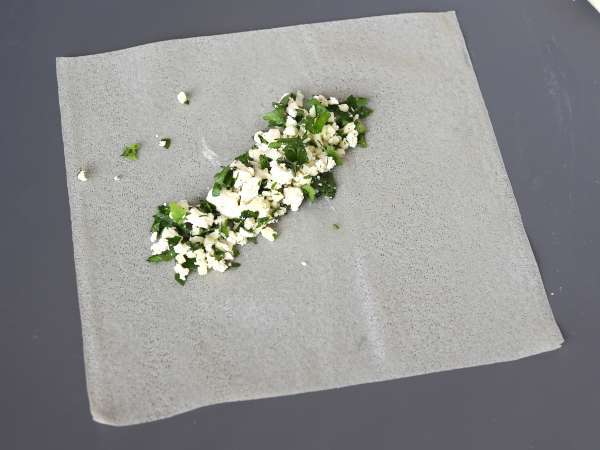 Ev yapımı Lübnan rikakatları - fritözde pişirme - Hazırlık adım 2