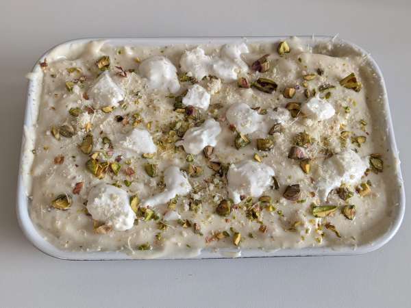 Burrata ve kremalı, çıtır antep fıstıklı somon lazanya - Hazırlık adım 7