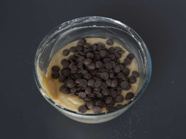 Ekstra gurme muzlu ve çikolatalı kekler - Hazırlık adım 5