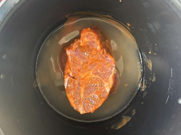 Cookeo'da domuz eti - Hazırlık adım 3