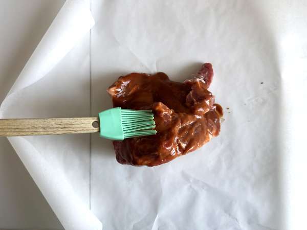 Hava fritözünde çekilmiş domuz eti - Hazırlık adım 3