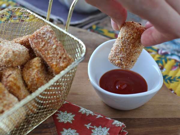 Air fryer'da tofu nugget - Hazırlık adım 8