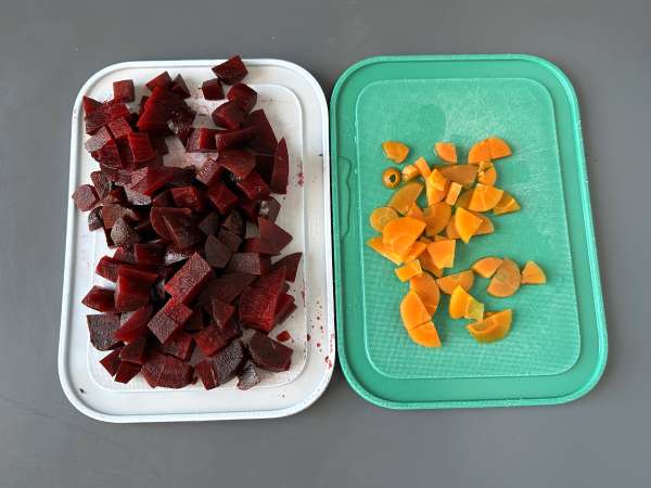 Pancar salatası ve ızgara halloumi - Hazırlık adım 1