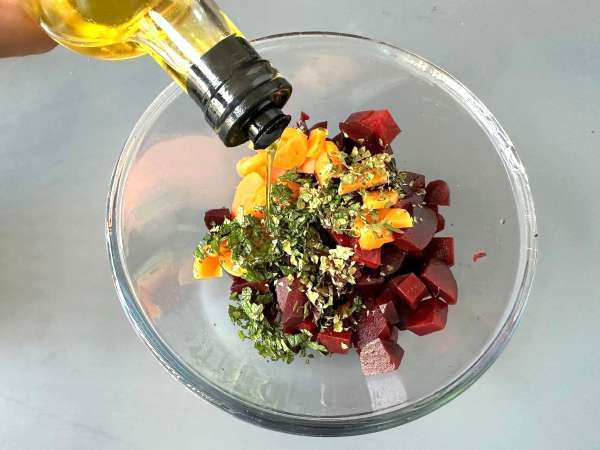 Pancar salatası ve ızgara halloumi - Hazırlık adım 3