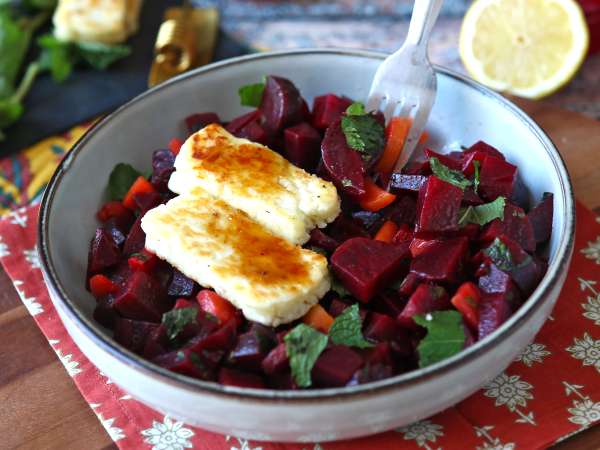 Pancar salatası ve ızgara halloumi - Hazırlık adım 9