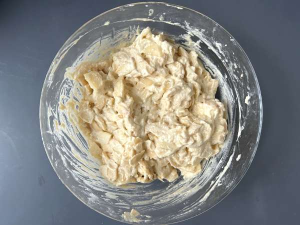 Yumuşacık elmalı kek ve çıtır streusel - Hazırlık adım 5