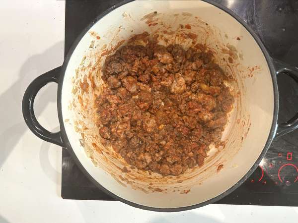 Etli, ricotta ve parmesanlı lazanya çorbası - Hazırlık adım 3