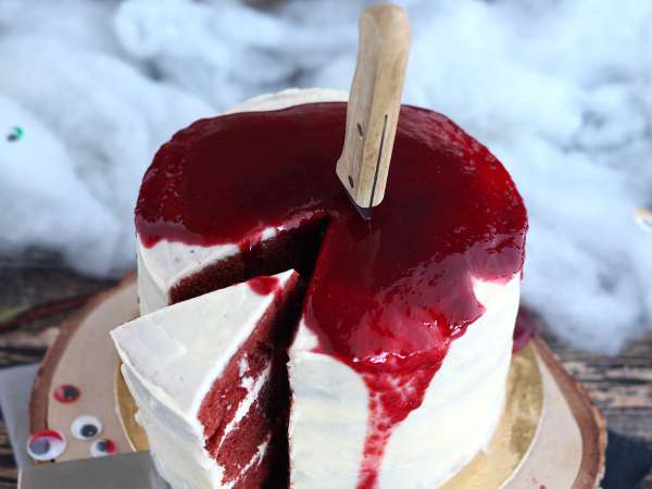 Cadılar Bayramı'na özel Red Velvet kek! - Hazırlık adım 14