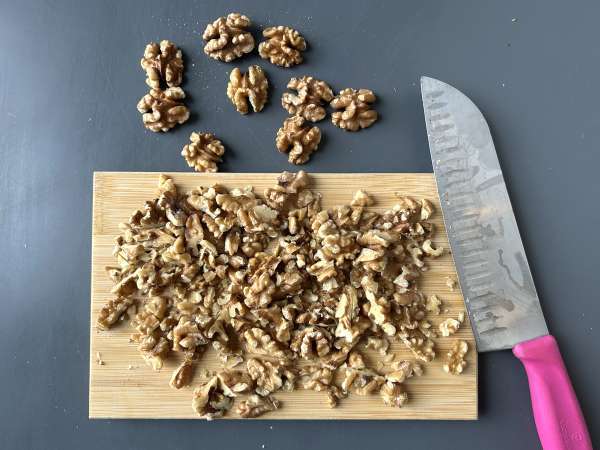 Miso, ceviz ve çikolatalı vegan muzlu kek - Hazırlık adım 5