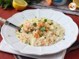 Karides ve limonlu risotto, zarif ve kolay bir ilk yemek - Hazırlık adım 8