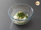 Süper ferahlatıcı yaz tartı: ricotta, salatalık ve somon füme - Hazırlık adım 4