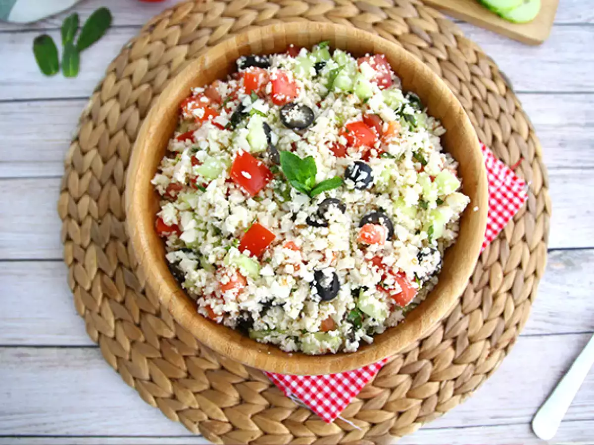 100 sebzeli karnabahar tabbouleh