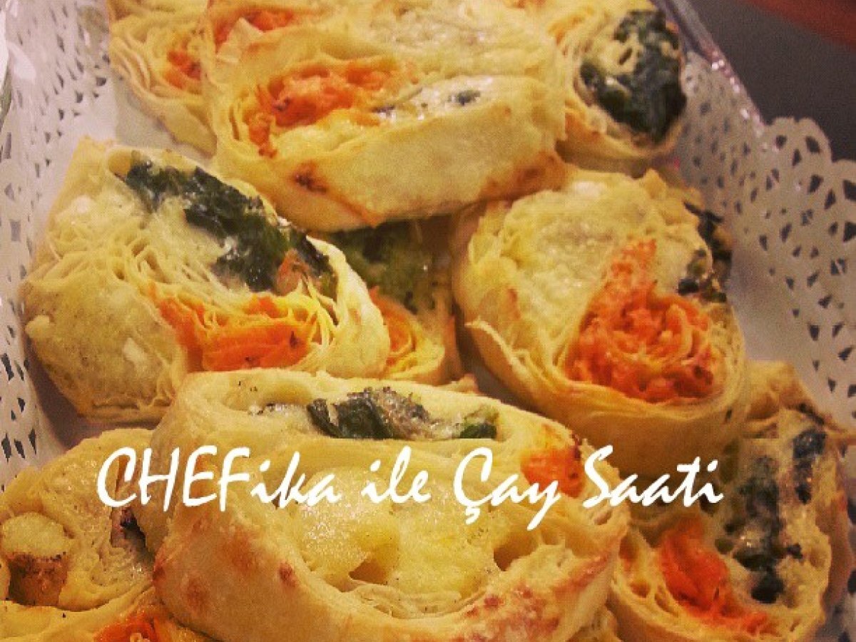 3 Renkli Rulo Borek