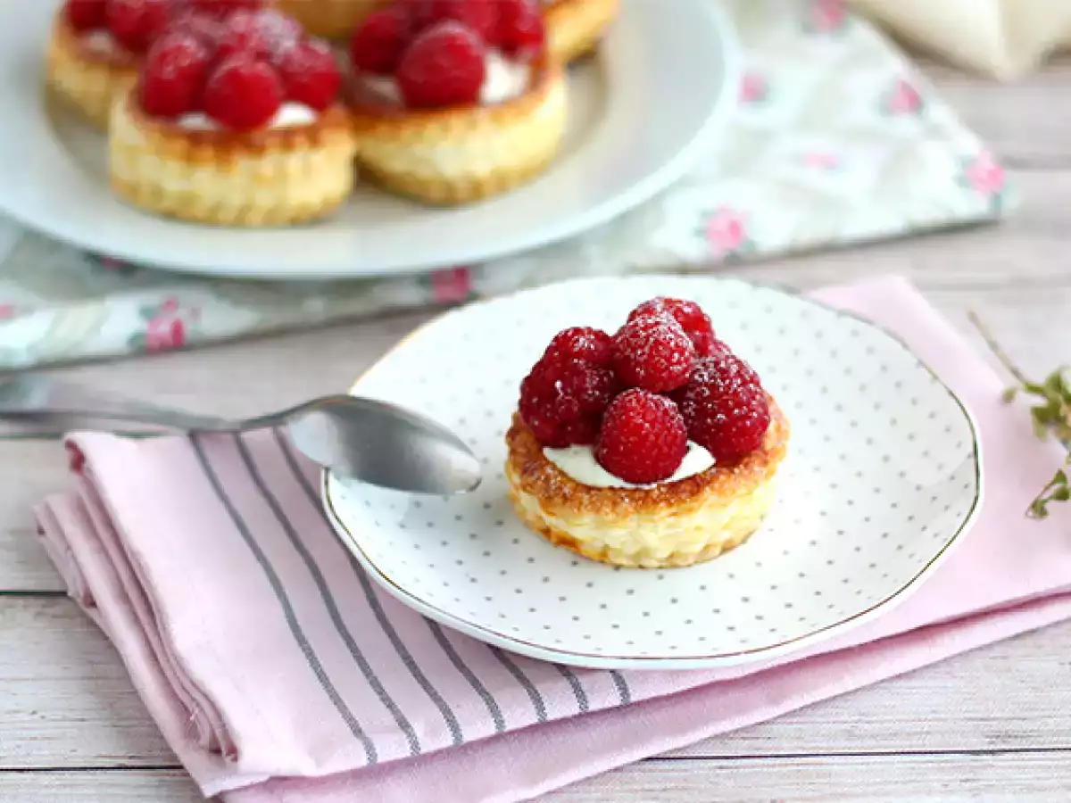 Ahududu ve mascarpone vol au vents - fotoğraf 2