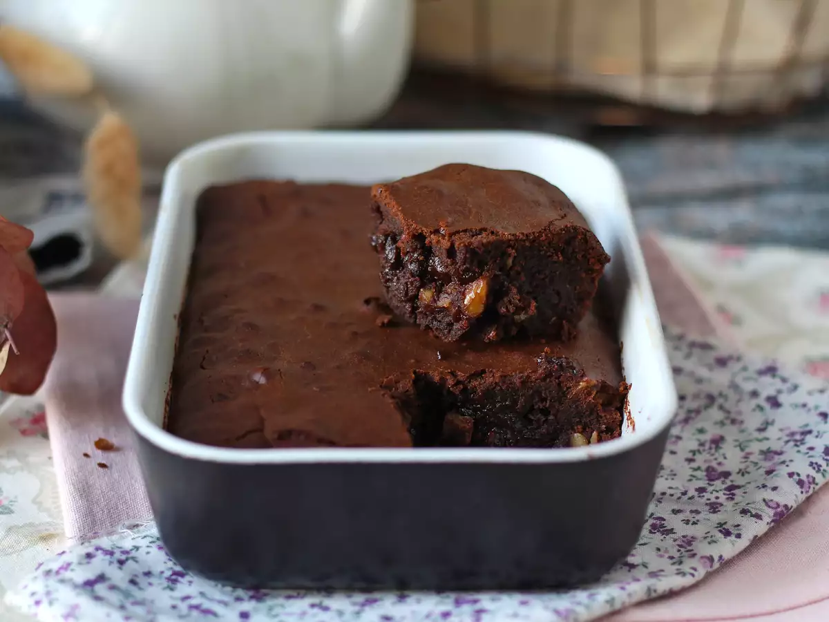 Air fryer’da çikolatalı cevizli brownie - fotoğraf 8