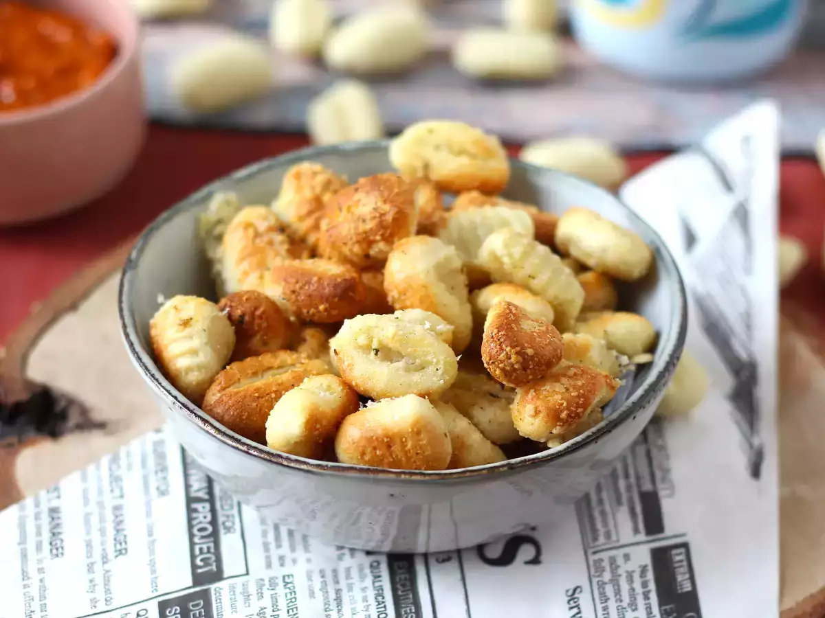 Air Fryer'da çıtır çıtır parmesanlı gnocchi