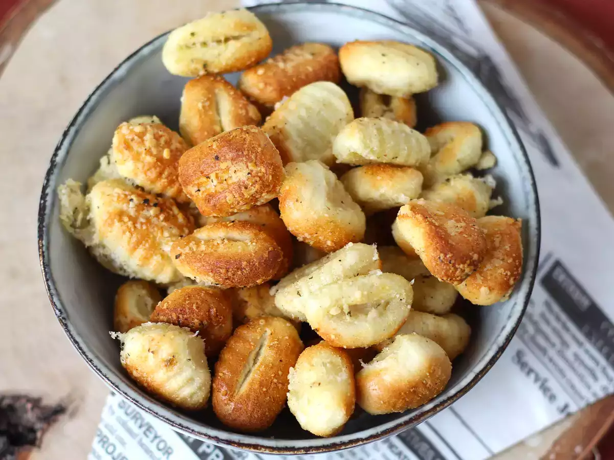 Air Fryer'da çıtır çıtır parmesanlı gnocchi - fotoğraf 2