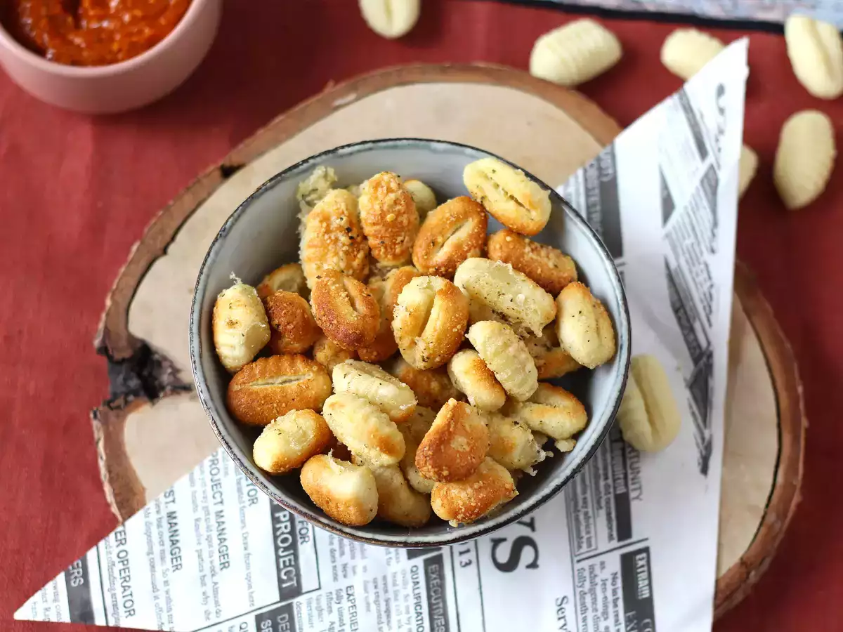 Air Fryer'da çıtır çıtır parmesanlı gnocchi - fotoğraf 3